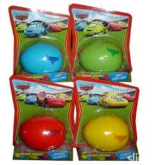 Mattel Disney Pixar CARS : Race O Rama – Oeufs de Paques – Chief Spare o  Mint & Shiny Wax – Voiture collection